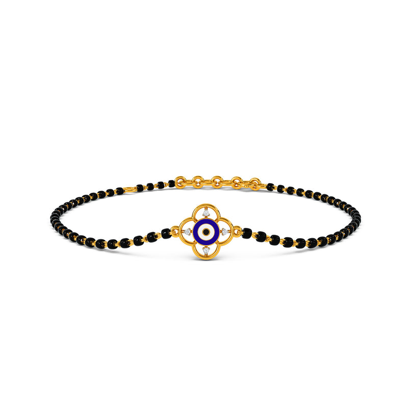 Mirha Evil Eye Mangalsutra Diamond Bracelet