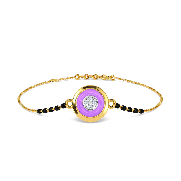 Rose Gold Circle of Life Mangalsutra Bracelet – GIVA Jewellery