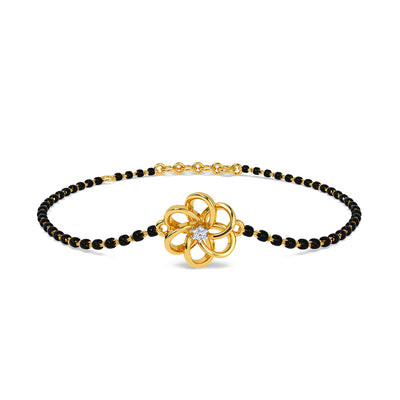 Aarushi Diamond Mangalsutra Bracelet | Sleek Modern Design | CaratLane
