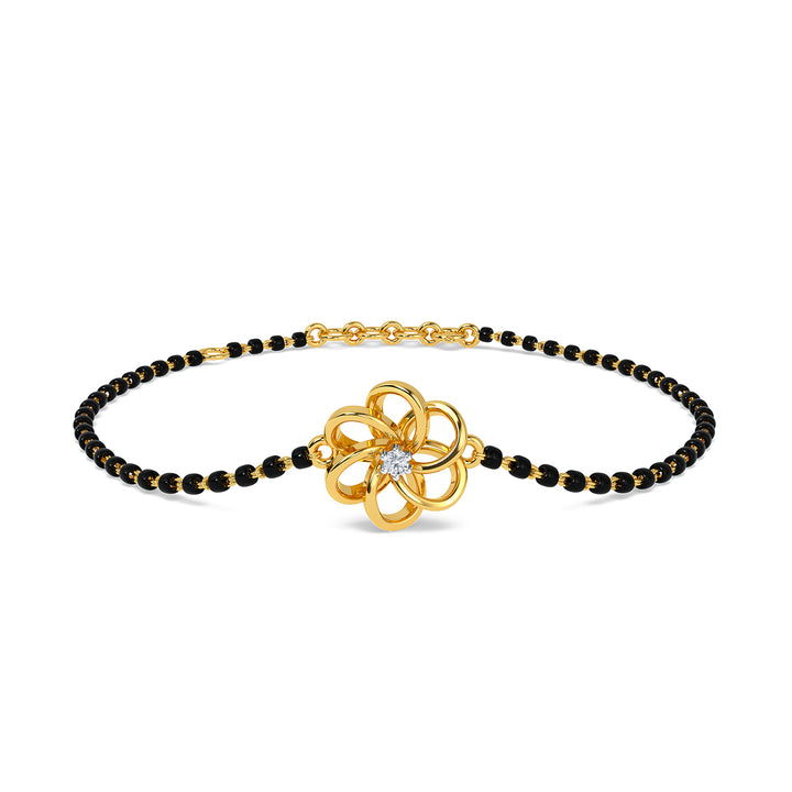 Mangalsutra Bracelet With Floral Motif – Faith by ASM