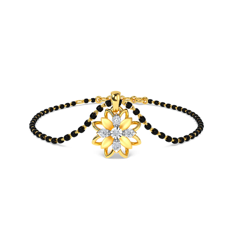 Golden Divine Dazzle Mangalsutra Bracelet – GIVA Jewellery