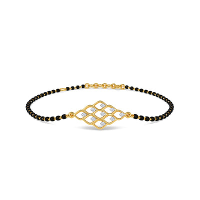 Shop Femi Diamond Mangalsutra Bracelet Online | CaratLane US