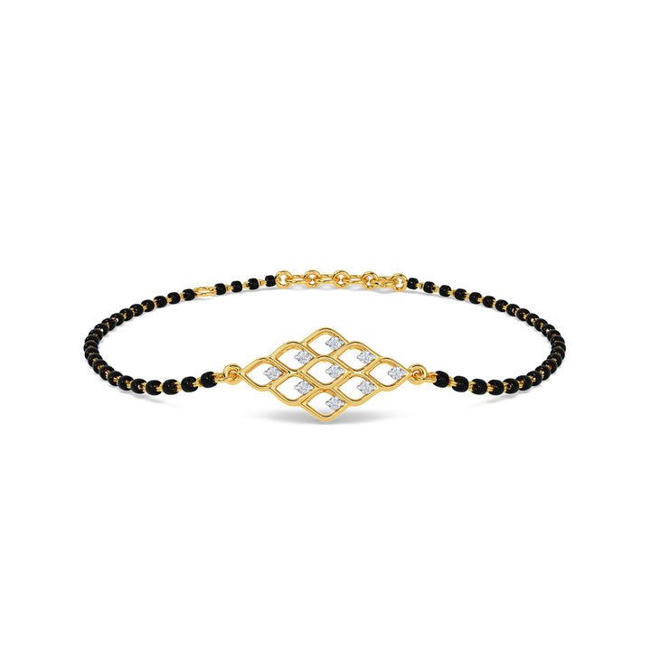 Shrija Diamond Mangalsutra Bracelet | Shimmering Bracelets | CaratLane