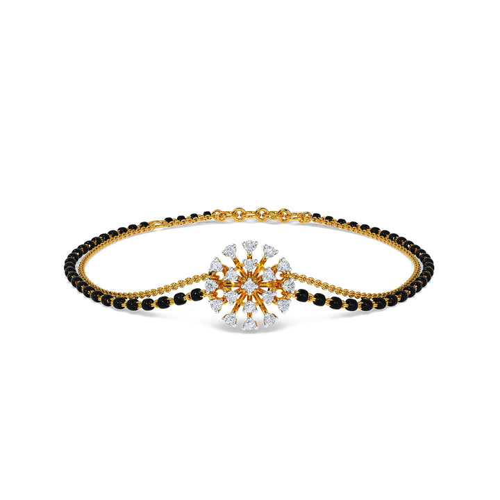 Mangalsutra Bracelet Designs | Bridal Accessories | Mangalsutra Designs |  Gold bracelet simple, Mangalsutra bracelet, Black beads mangalsutra design