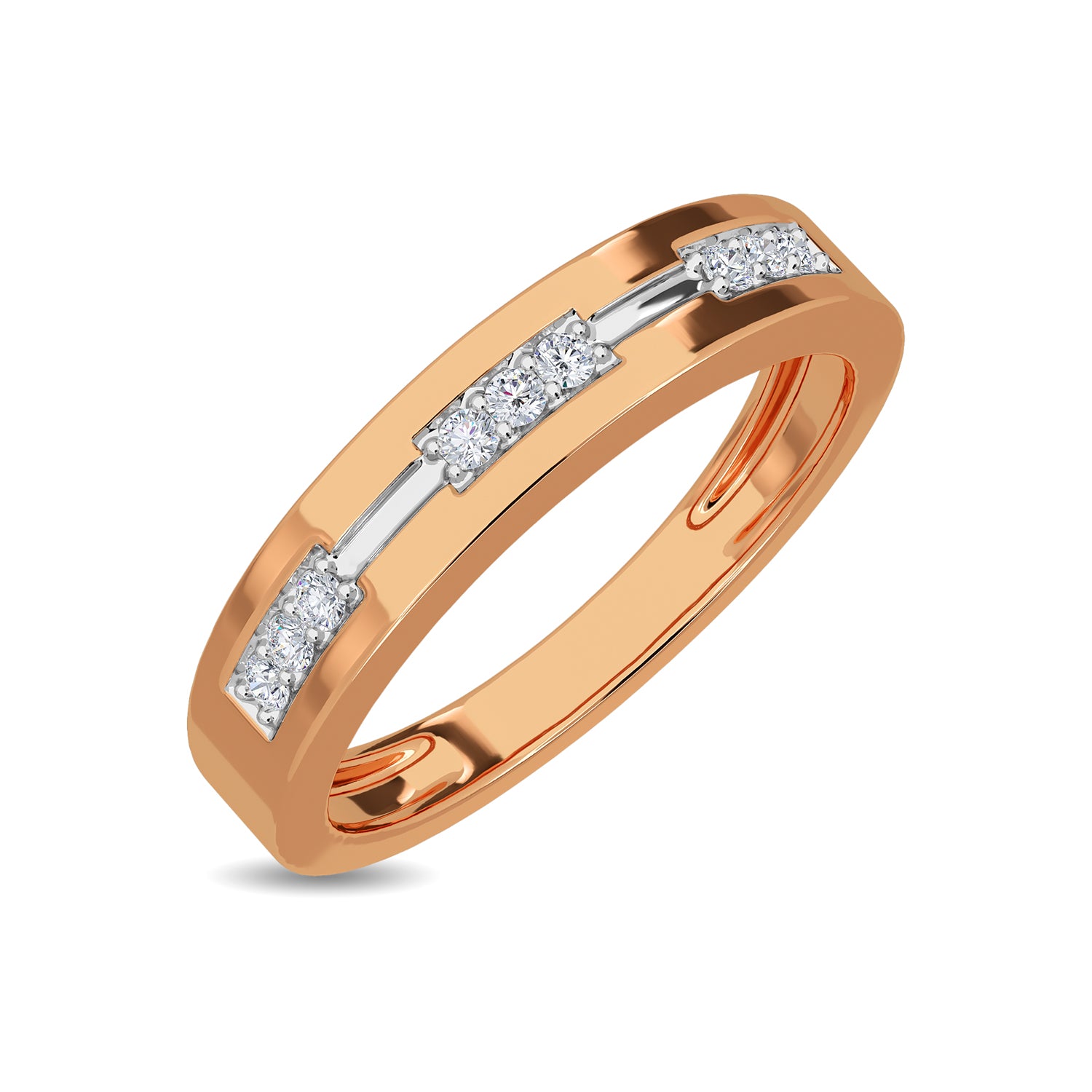 Buy KISNA Real Diamond Jewellery 14KT Rose Gold SI Diamond Ring for Men |  Confident S7 at Amazon.in