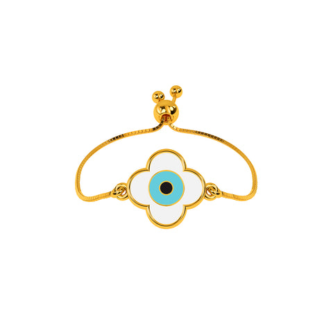 Emel Evil Eye Adjustable Gold Ring