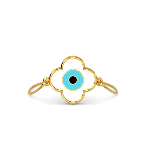 Emel Evil Eye Adjustable Gold Ring