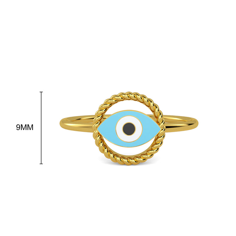 Emine Evil Eye Gold Ring
