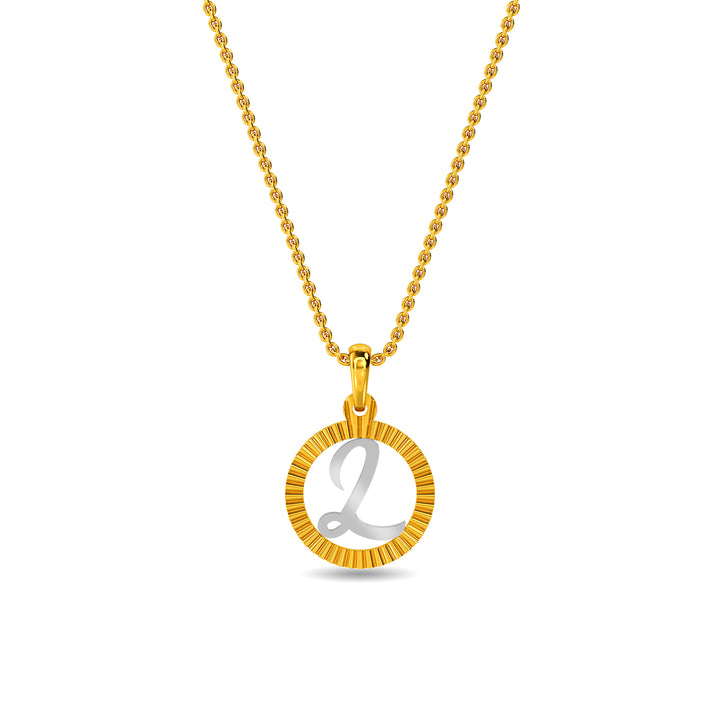 18k Yellow Gold - Personalised Letter Necklace - Gemstones