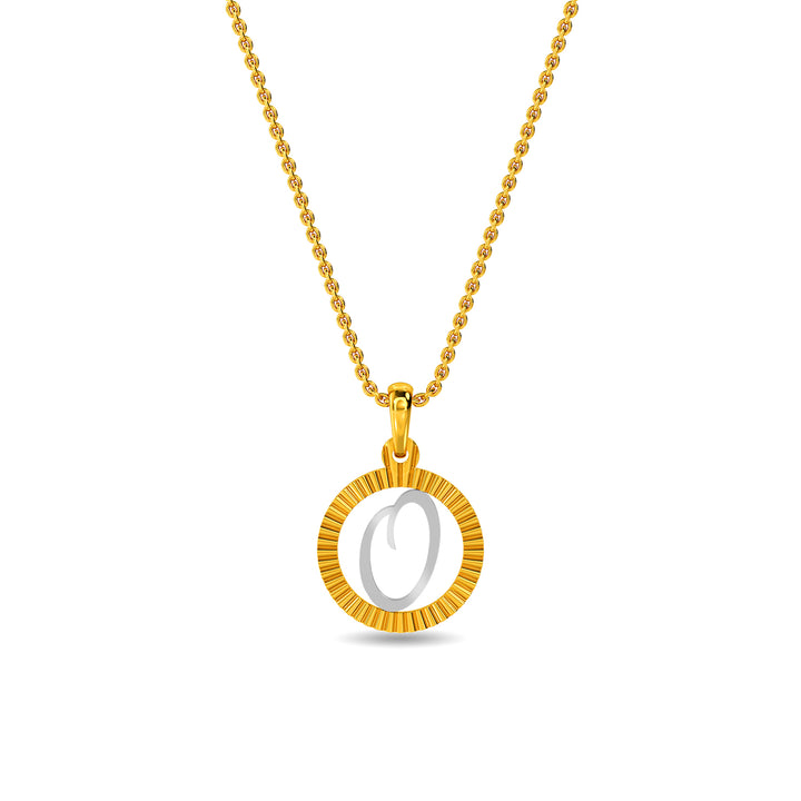 Gold letter o on sale pendant