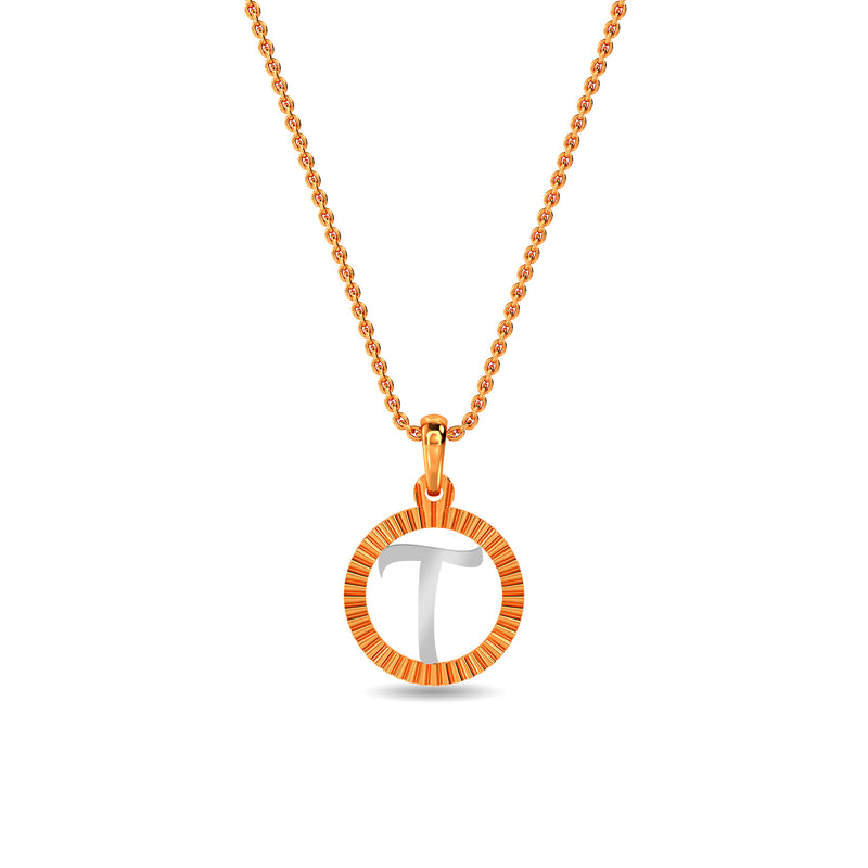 T-Bar Chain Knot Necklace - Gold