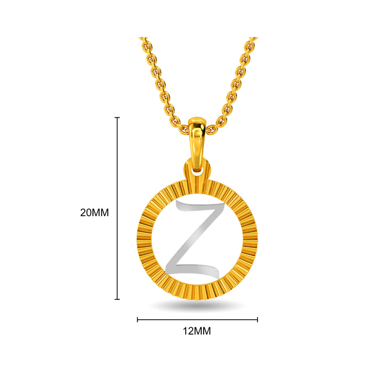 Initial Z Gold Pendant