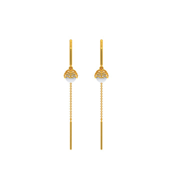Flipkart.com - Buy vishka Sui Dhaga Gold Earrings | Ad Earrings | American  Diamond Earrings | Drop Earring Brass Drops & Danglers Online at Best  Prices in India