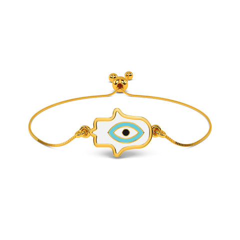 Enfleda Evil Eye Gold Bracelet