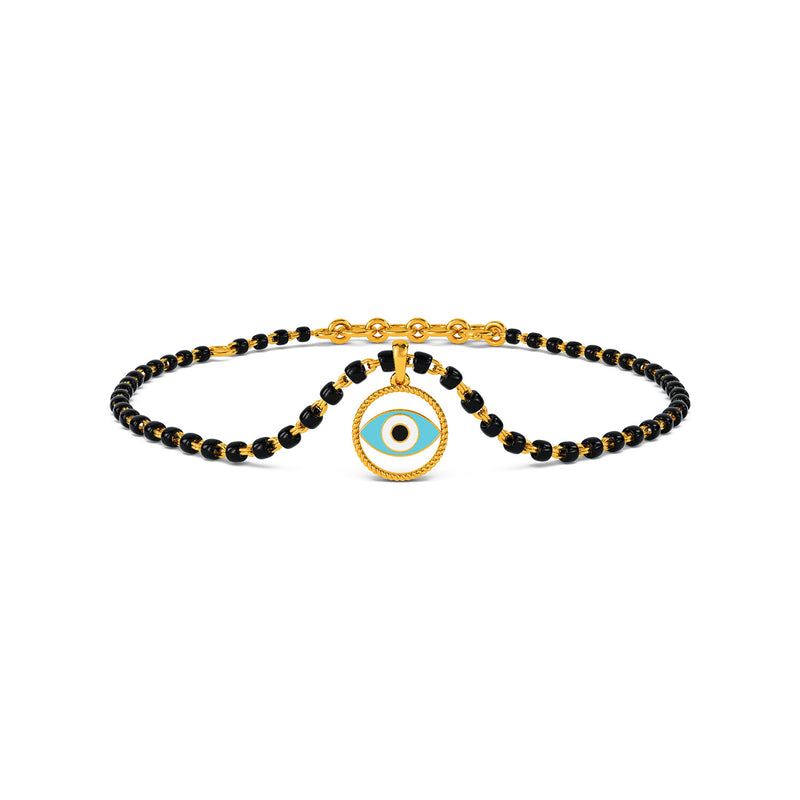 Filiz Evil Eye Detachable Mangalsutra Gold Bracelet
