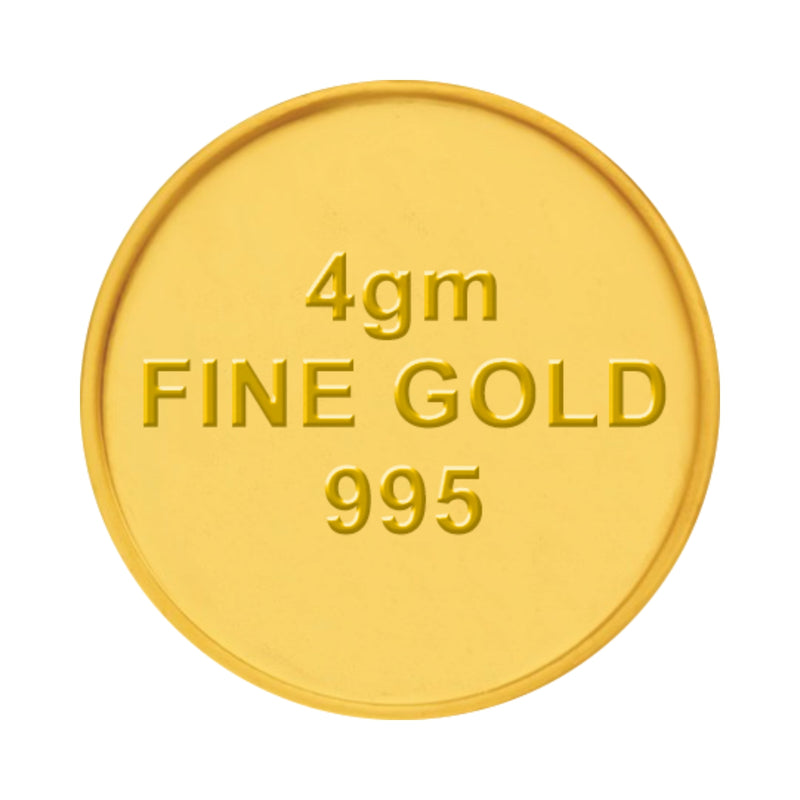 4Gm 24K (995) Yellow Gold Coin